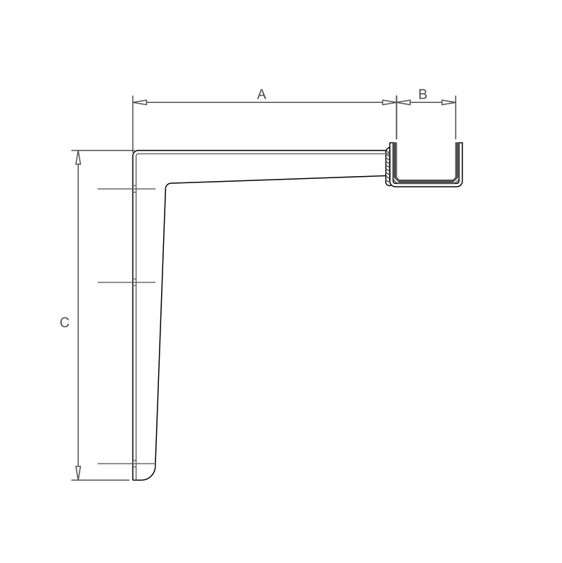 cycle wall hanger | grey minimalist + oak shelf