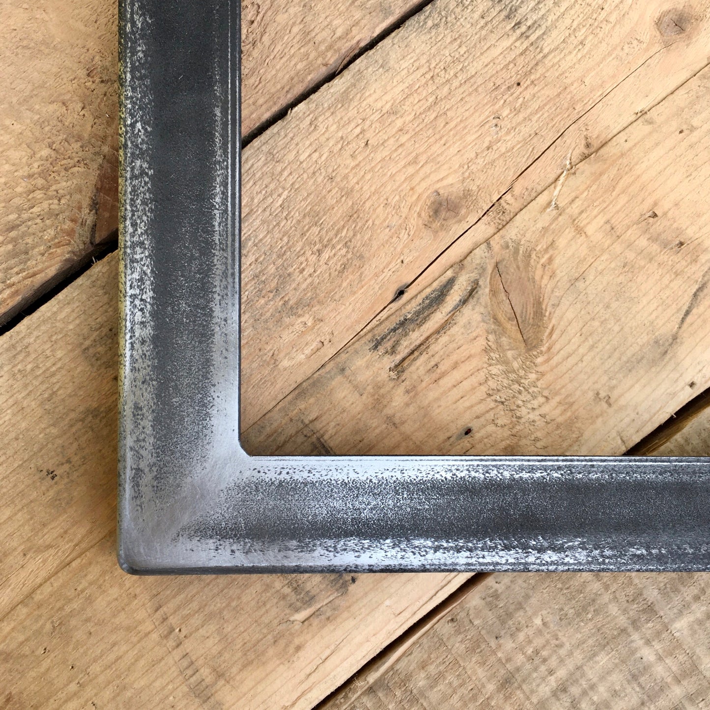 shelf assembly | industrial brackets + oak