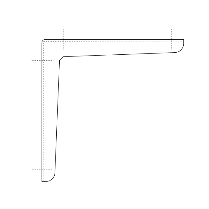 shelf brackets | black minimalist