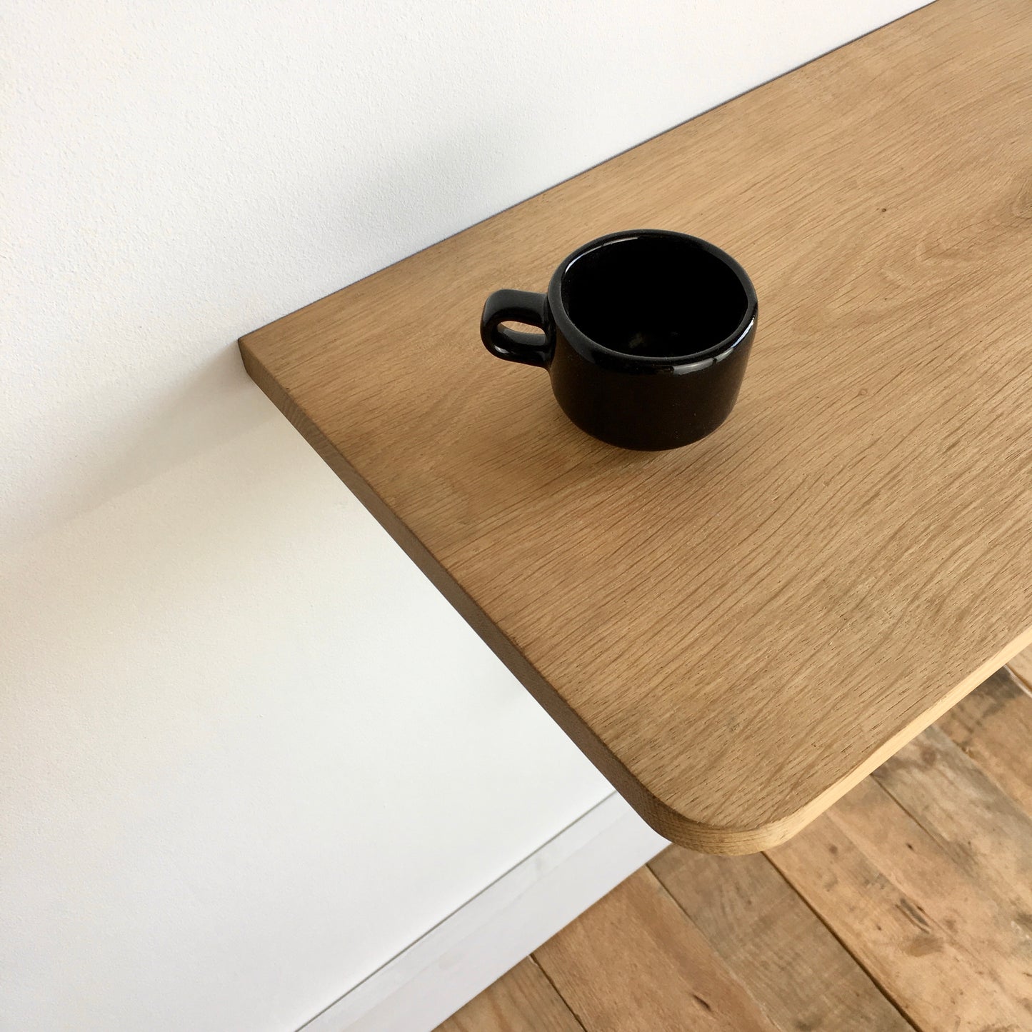 shelf assembly | industrial brackets + oak