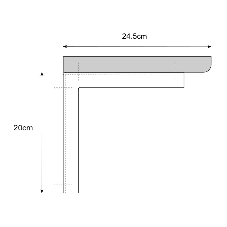 shelf assembly | industrial brackets + oak